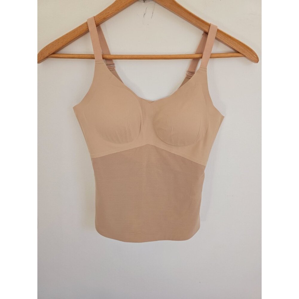 Honeylove LiftWear Cami Shapewear XL Compression Wireless Tank Top Nude Sand